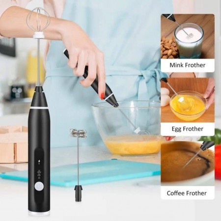2 in 1 coffee foamer & Egg Biter